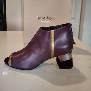 Tipe E Tacchi Special - Italian Made Bordeaux Leather Ankle Boot